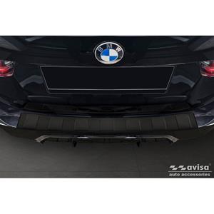 Bmw Matzwart RVS Achterbumperprotector passend voor  3 Serie Touring (G21) Facelift 2022- met M-Pakke