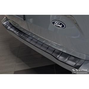 Ford Zwart RVS Achterbumperprotector passend voor  Transit Custom 2023- 'Ribs'