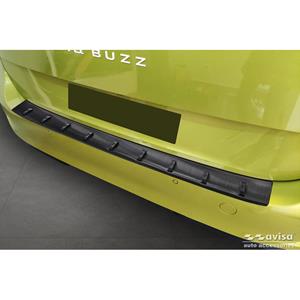 Volkswagen Zwart RVS Achterbumperprotector voor  ID.Buzz + Cargo 2022- 'STRONG EDITION'
