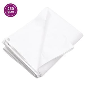 vidaxl Dekzeil 260 g/m² 6x10 m HDPE wit