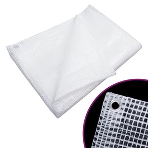 VidaXL Dekzeil leno 140 g/m² 6x10 m wit