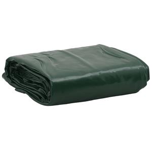 VidaXL Dekzeil 650 g/m² 5x7 m groen