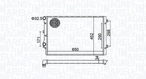 magnetimarelli MAGNETI MARELLI Kühler, Motorkühlung VW,AUDI,SKODA 350213157800 1K0121253L,5K0121251AA,5K0121251J Kühler,Wasserkühler,Autokühler,Motorkühler