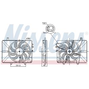 Nissens Koelventilatorwiel, motorkoeling  850052