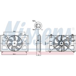 Nissens Koelventilatorwiel, motorkoeling  850053