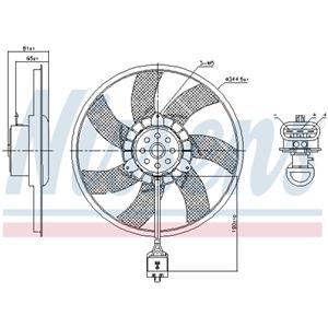 Nissens Koelventilatorwiel, motorkoeling  850061