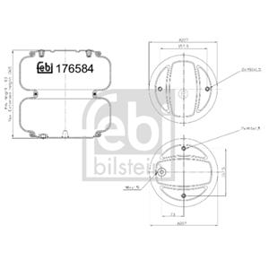 febibilstein FEBI BILSTEIN Federbalg, Luftfederung SCANIA 176581 2776010,2326609,2392114