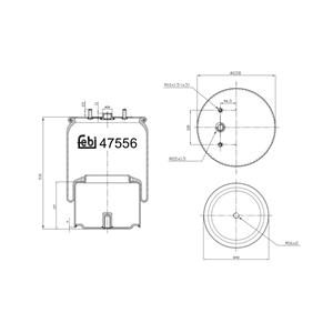 febibilstein FEBI BILSTEIN Federbalg, Luftfederung DAF 47556 2237594,2301455,2305237 1849374,2028898