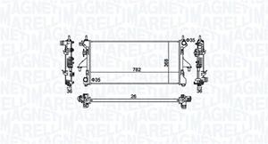 magnetimarelli MAGNETI MARELLI Kühler, Motorkühlung FIAT,PEUGEOT,CITROËN 350213126900 350213126900,BM1269,1349196080 Kühler,Wasserkühler,Autokühler,Motorkühler