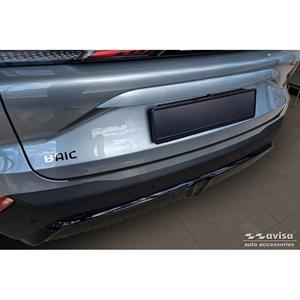Baic Matzwart RVS Achterbumperprotector passend voor  Beijing 5 (X55) II 2023-
