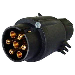 IWH KFZ-Stecker, 7-polig, Kunststoff, schwarz