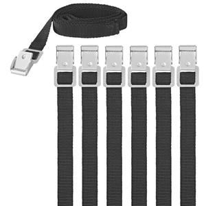 ProPlus caravan/camper fietsen spanbanden/sjorbanden/bindriemen - 6x stuks - 150 cm -