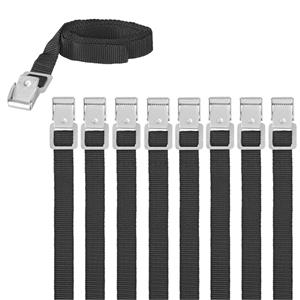 ProPlus caravan/camper fietsen spanbanden/sjorbanden/bindriemen - 8x stuks - 100 cm -