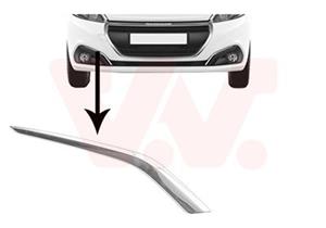 Peugeot voorbumpersierlijst r.