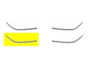 Bmw BUMPERLIJST RECHTS BUMPER 9/00+ +ChRECHTS Gat. met PDC-GATEN