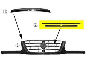 Suzuki SIERLIJST MIDD SIERROOSTE