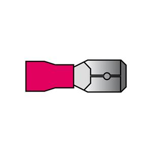 Carpoint Vlakstekker 540 Rood 6,3x0,8mm - 10 Stuks