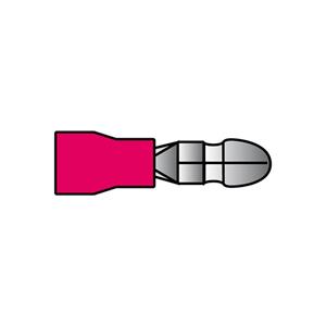 Carpoint Rondstekker 547 Rood Ø4mm - 10 Stuks