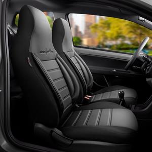 Citroen Universele Leder/Stoffen CityBug Stoelhoezenset Comfortline Zwart/Grijs - 9-delig