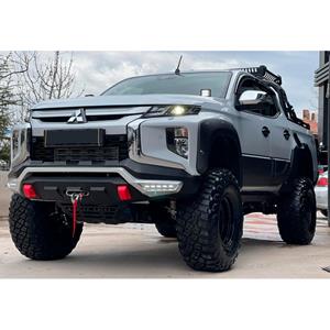 Mitsubishi Oneway Set spatbordverbreders (Fender Flares) passend voor  L200 Triton 6 2019- - Matzwart