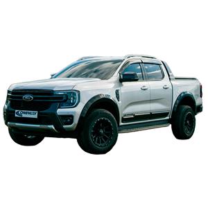 Ford Oneway Set spatbordverbreders (Fender Flares) passend voor  Ranger T9 2022- - Matzwart