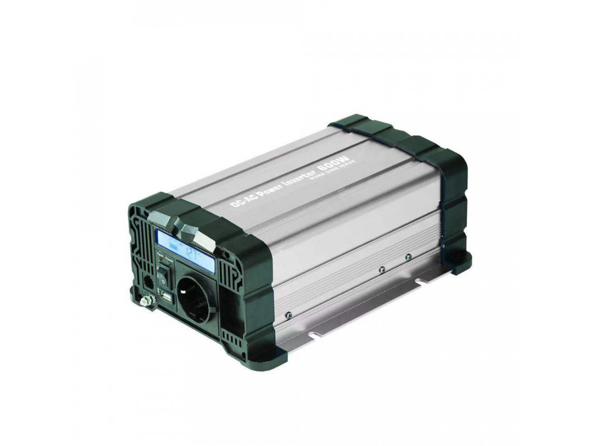 Powerboozt Rhino Omvormer Zuivere Sinus 12v 600 Watt