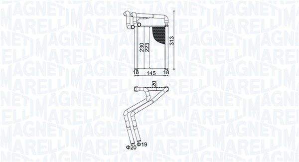 Hyundai Kachelradiateur, interieurverwarming