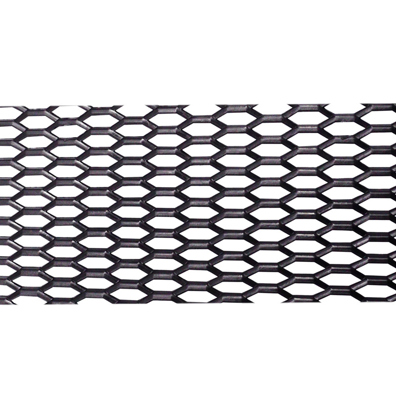 Kunststof Racegaas PP Zwart - HEX 22x8mm - 120x40cm