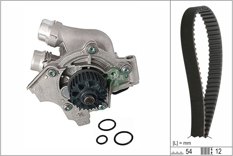 Audi Waterpomp + distributieriem set