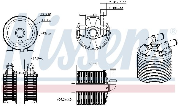Citroen Oliekoeler, automatische transmissie