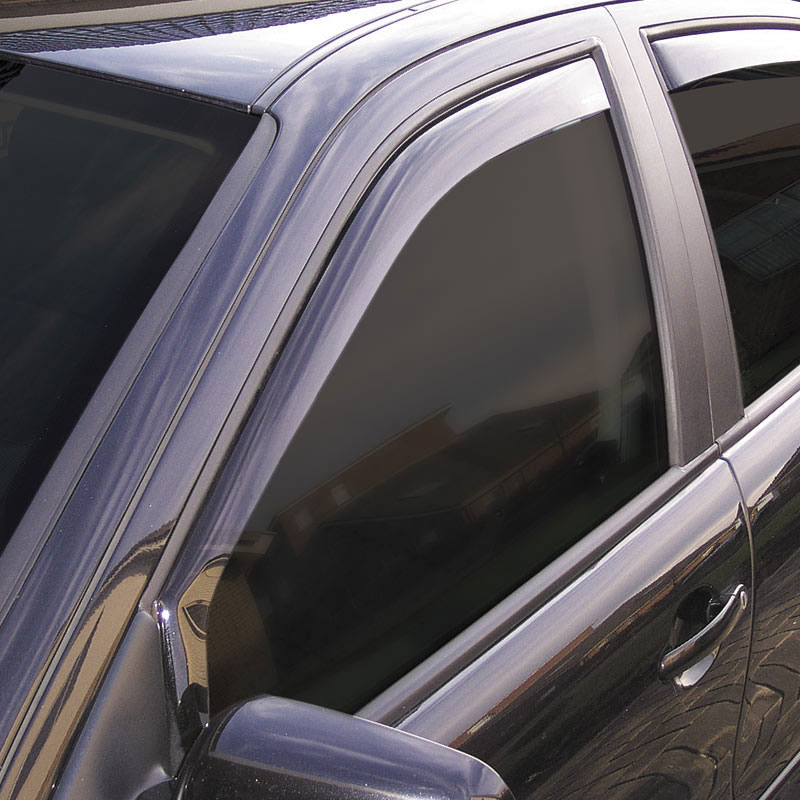 Nissan Zijwindschermen Dark passend voor  Leaf 5-deurs 2014-
