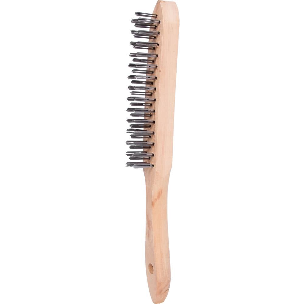 KS Tools 201.2305 Stalen handdraadborstel 3 rijen, 290 mm