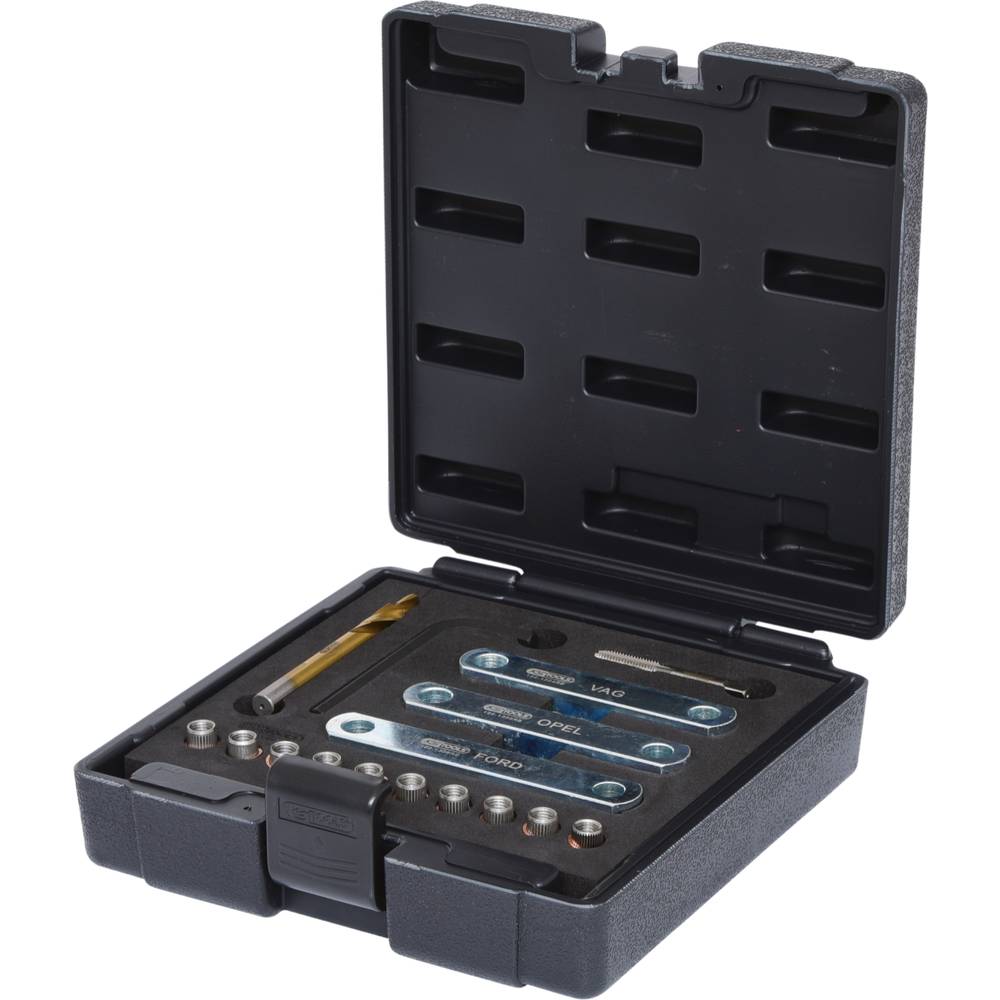 KS Tools 122.1300 Schroefdraad reparatieset M9 x 1,25, 16-delig