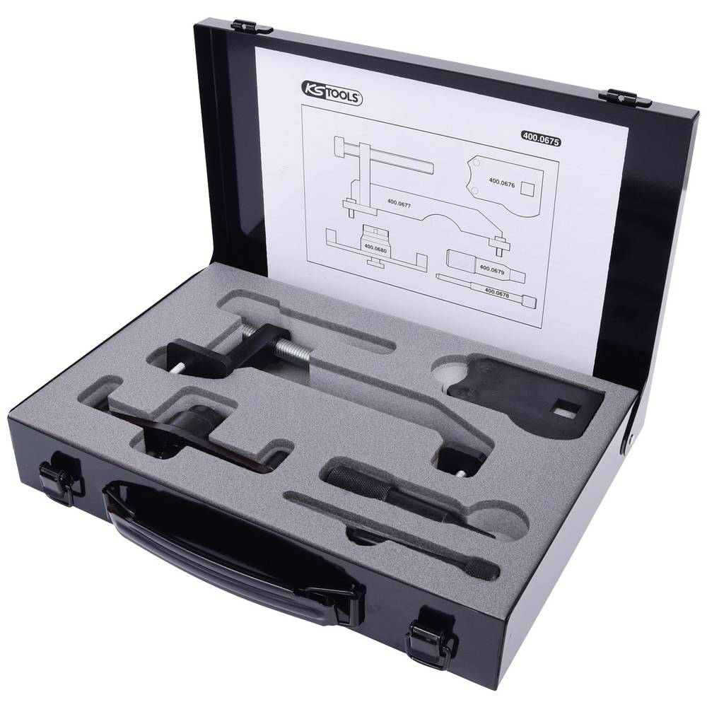 KS Tools 4000675 Motorinstelgereedschapsset voor GM / Opel / Saab, 5-delig