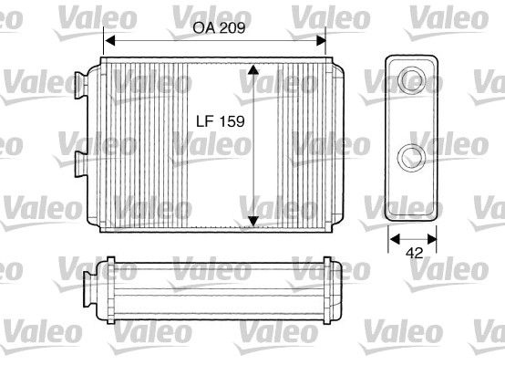 Fiat Kachelradiateur, interieurverwarming