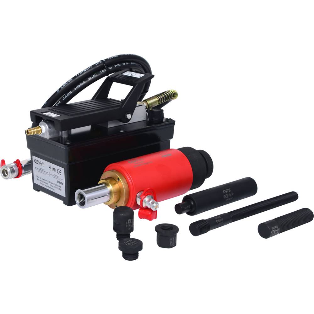 KS Tools 440.9995 Hydraulische eenheid 22t, met lucht-hydraulische pomp, 13-delig
