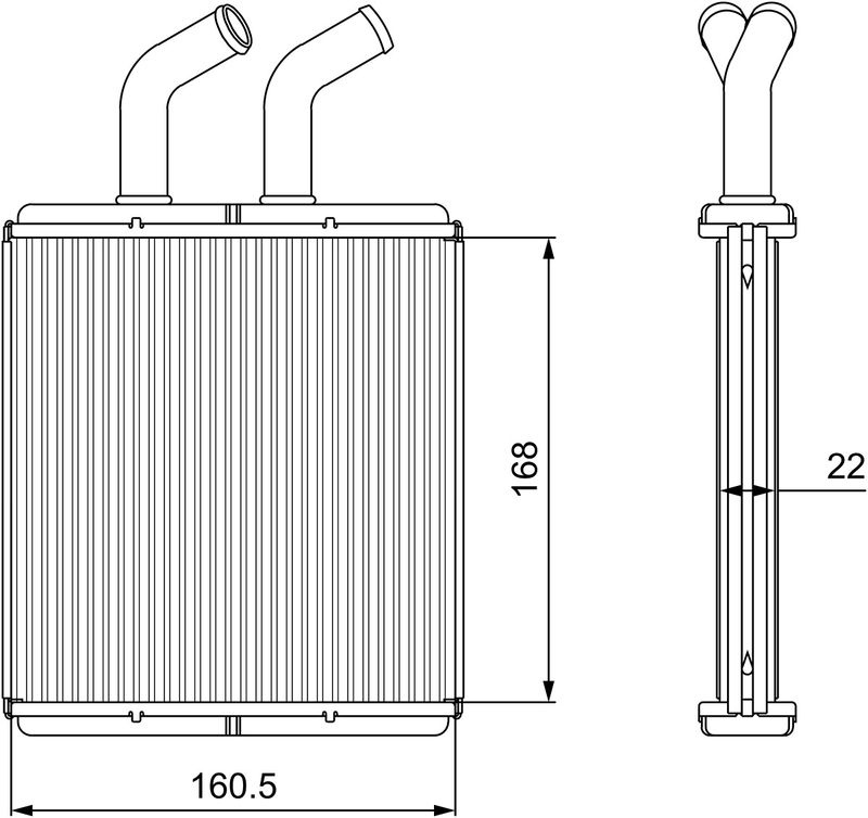 Kia Kachelradiateur, interieurverwarming