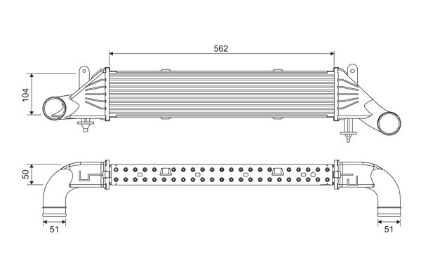 Mercedes-Benz Intercooler, inlaatluchtkoeler