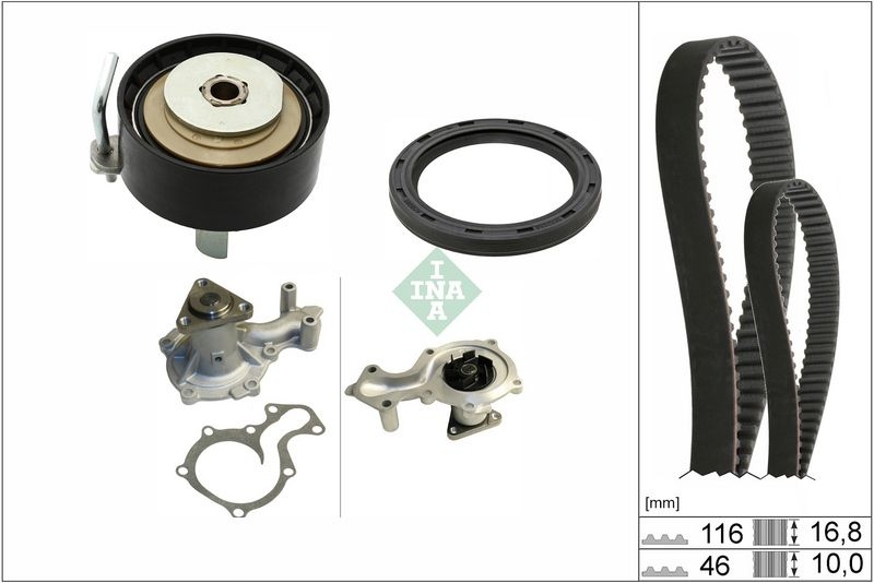 Ford Waterpomp + distributieriem set