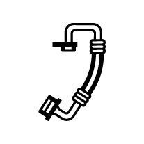 Mercedes-Benz High-/Low Pressure Line, air conditioning