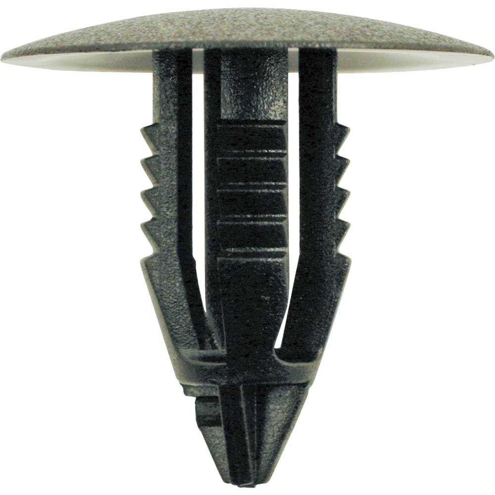 KS Tools 420.1805 Verbindingsclip voor bumper, zwart voor Volvo, verpakking van 10 stuks