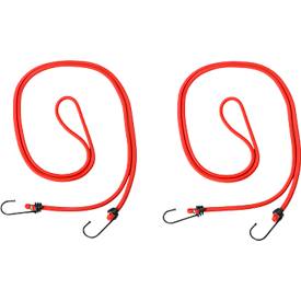 Rubber spankabel met haak, voor zakwagens, L 2000 mm, 7 mm dik, 2 stuks