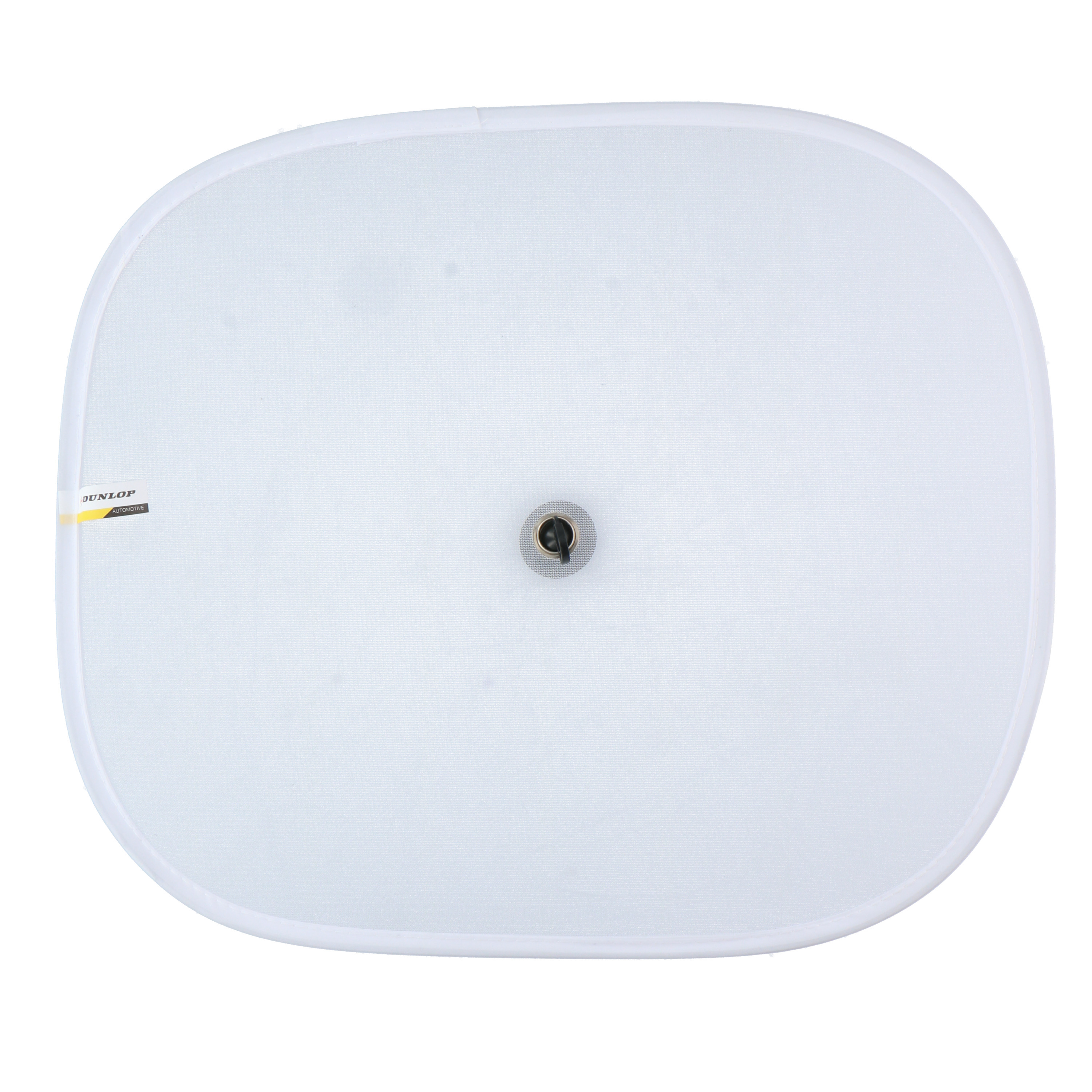 Dunlop Auto zonneschermen voor zijramen - 2x - wit - kunststof - zuignappen - x cm -