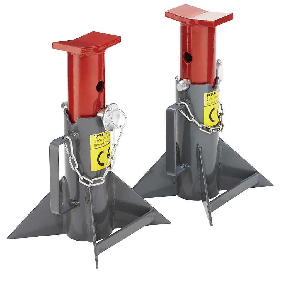 Eurokraft basic Steunbokken GREY, 1 paar, draagvermogen 18 t, vanaf 1 paar