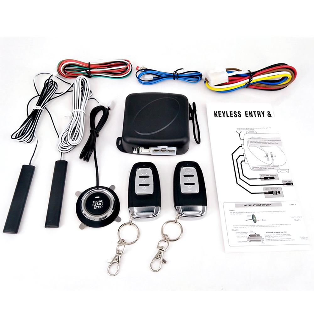 VehicleKit 9 stuks auto SUV schakelaar keyless entry motor start alarm systeem drukknop afstandsbediening start stop auto