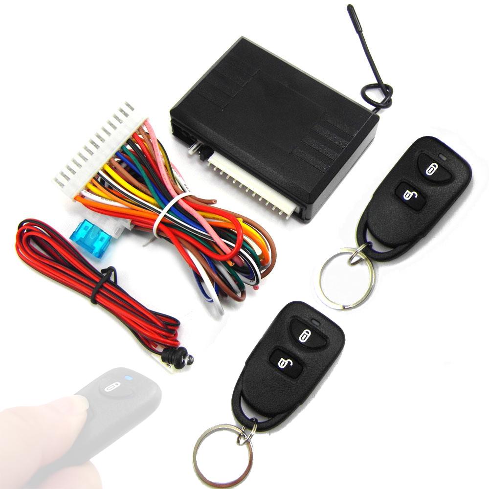 VehicleKit Auto Keyless Entry System Universele Auto Centrale Deurvergrendelingsset 12V met Bedieningskast & LED zwart