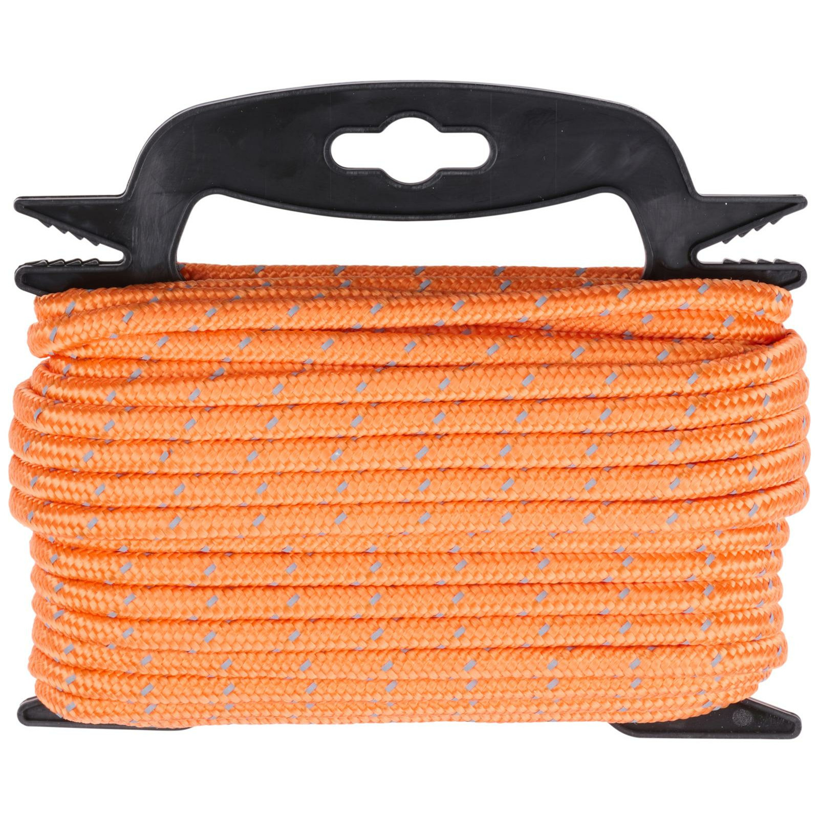 Black & Decker Spanband elastisch koord - met oproller - 20 meter - 6mm dik - voor dekzeilen/aanhanger/vastsjorren -