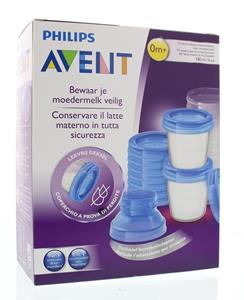 Philips Avent Voorraadbekers Moedermelk - 180ml 10 Stuks