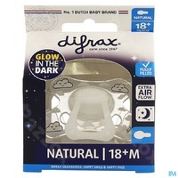 Difrax Fopspeen Natural 18+ Nacht (1st)