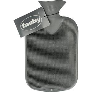 Fashy Kruik warmwater zak antraciet dubbele ribbel 2ltr